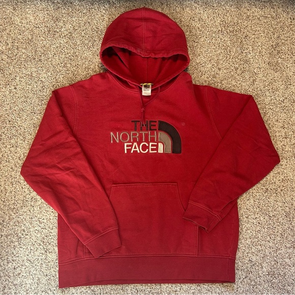 The North Face Men's Red Hoodie - Picture 1 of 2